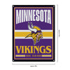 Minnesota Vikings NFL Metal Tacker Wall Sign