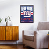 New York Giants NFL Metal Tacker Wall Sign