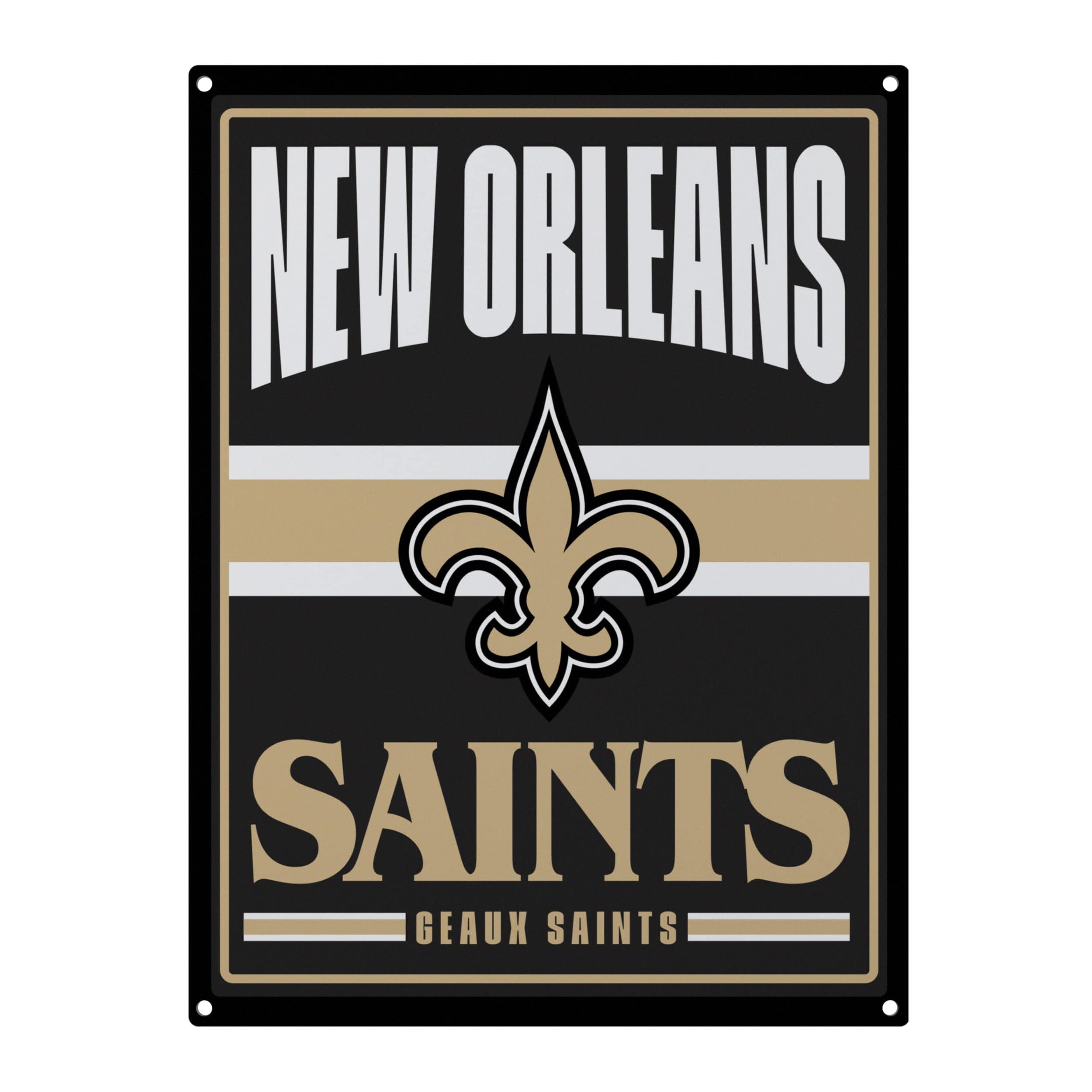 NFL Round Distressed Sign: New Orleans Saints