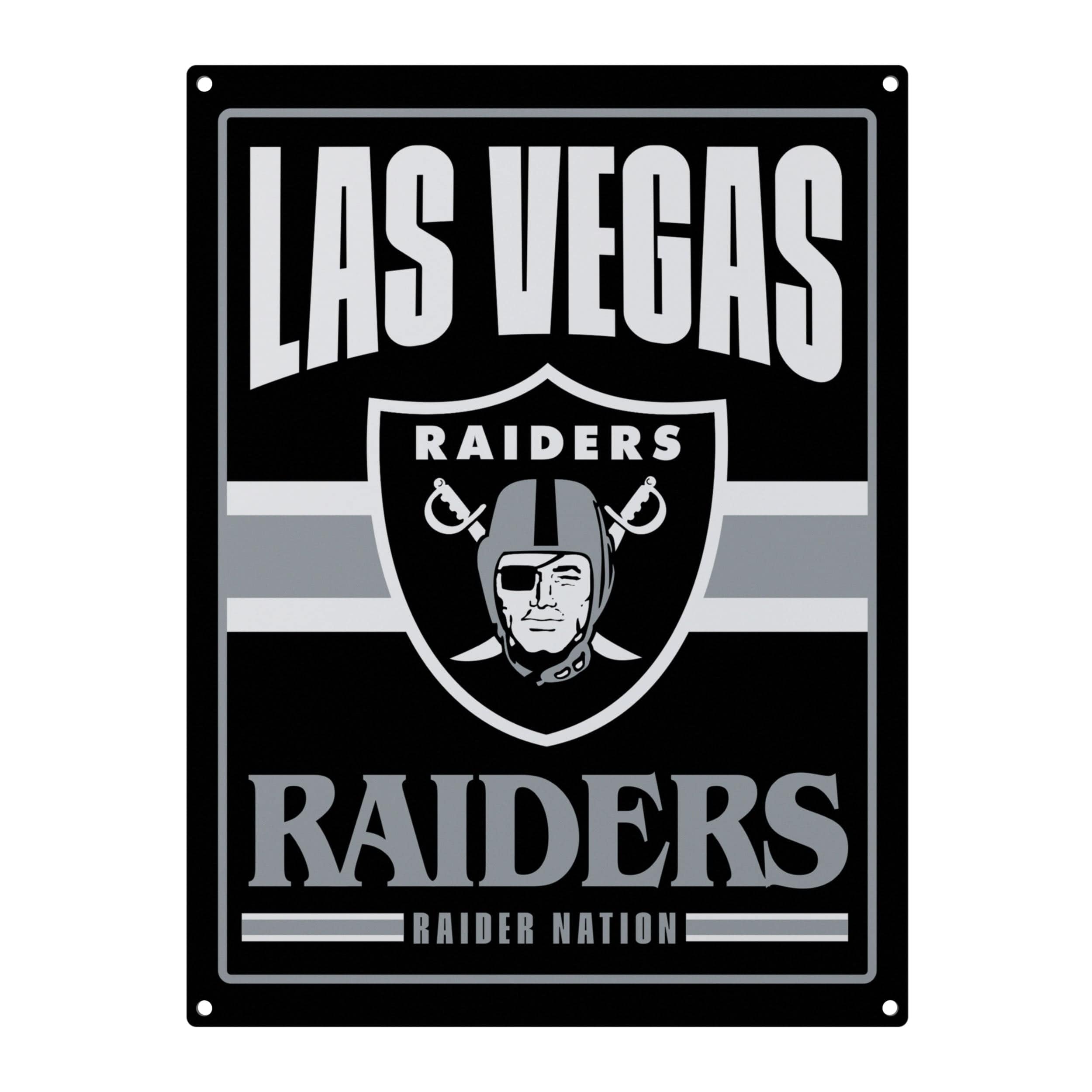 Las Vegas Raiders NFL Bottle Opener Cap Catcher Wall Sign