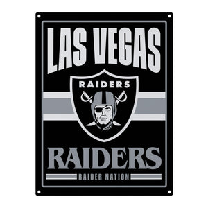 Las Vegas Raiders NFL Metal Tacker Wall Sign