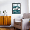 Philadelphia Eagles NFL Metal Tacker Wall Sign