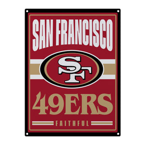 San Francisco 49ers NFL Metal Tacker Wall Sign