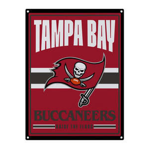 Tampa Bay Buccaneers NFL Metal Tacker Wall Sign