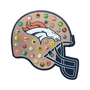 Denver Broncos NFL Push Bottle Cap Wall Sign