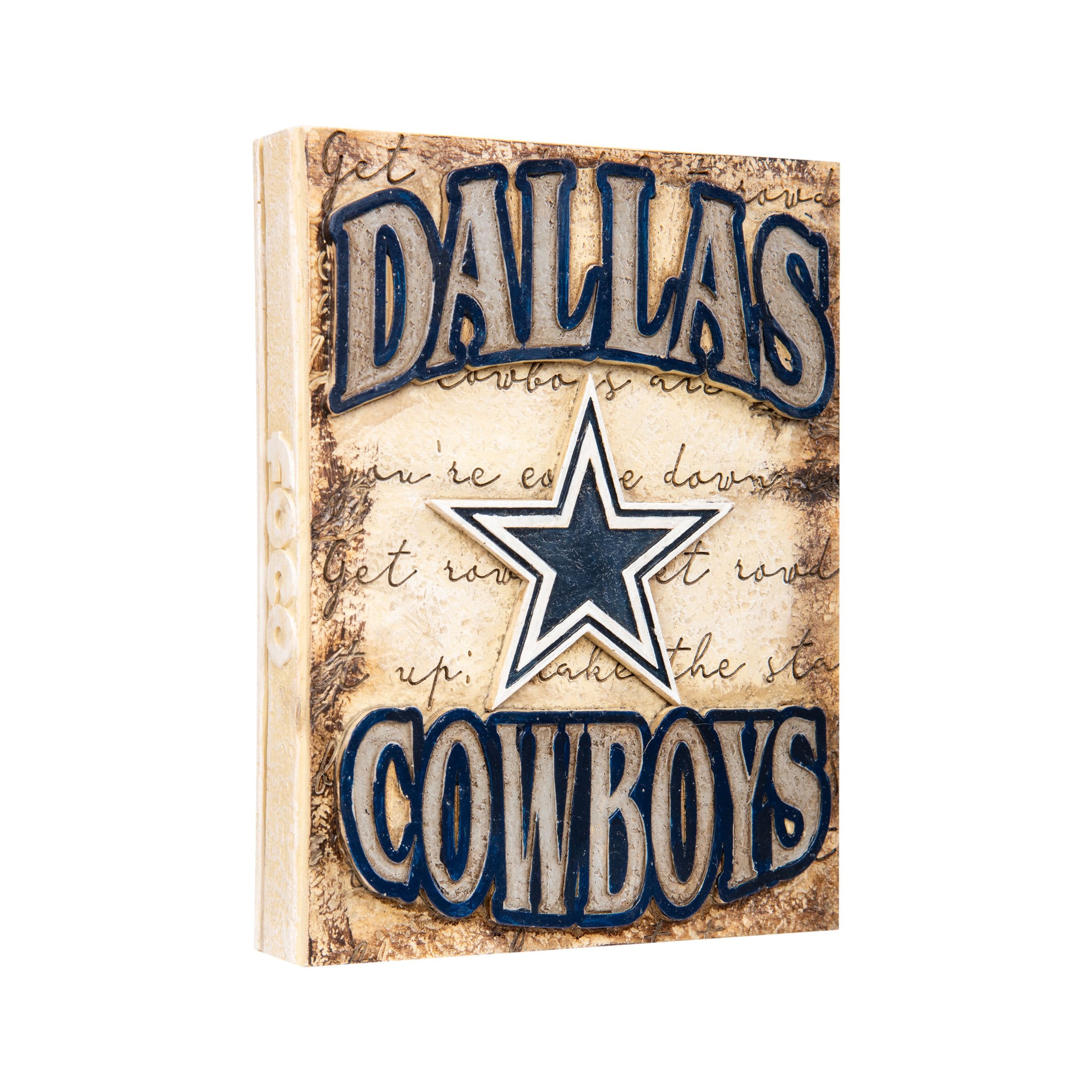 Dallas Cowboys Team Flag Wooden Sign