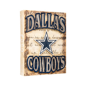 Dallas Cowboys NFL Team Logo Wall Plaque