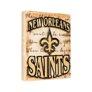New Orleans Saints NFL Team Logo Wall Plaque