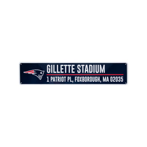 New England Patriots NFL Stadium Street Sign