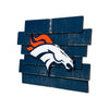 Denver Broncos NFL Staggered Wood Logo Sign