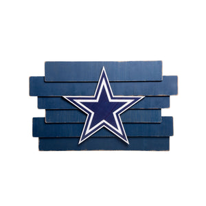 Dallas Cowboys NFL Staggered Wood Logo Sign