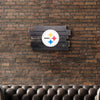 Pittsburgh Steelers NFL Staggered Wood Logo Sign