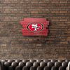 San Francisco 49Ers NFL Staggered Wood Logo Sign