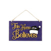 Baltimore Ravens NFL This Home Believes Wall Sign
