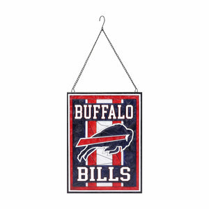 Buffalo Bills NFL Team Stripe Stain Glass Sign