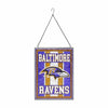 Baltimore Ravens NFL Team Stripe Stain Glass Sign