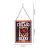 Chicago Bears NFL Team Stripe Stain Glass Sign