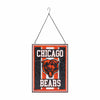 Chicago Bears NFL Team Stripe Stain Glass Sign