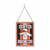 Denver Broncos NFL Team Stripe Stain Glass Sign