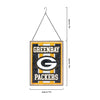 Green Bay Packers NFL Team Stripe Stain Glass Sign