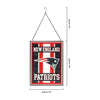 New England Patriots NFL Team Stripe Stain Glass Sign