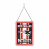 New England Patriots NFL Team Stripe Stain Glass Sign