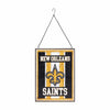 New Orleans Saints NFL Team Stripe Stain Glass Sign