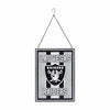 Las Vegas Raiders NFL Team Stripe Stain Glass Sign