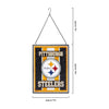 Pittsburgh Steelers NFL Team Stripe Stain Glass Sign