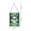 Seattle Seahawks NFL Team Stripe Stain Glass Sign