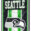 Seattle Seahawks NFL Team Stripe Stain Glass Sign