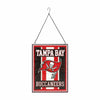 Tampa Bay Buccaneers NFL Team Stripe Stain Glass Sign