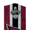 Arizona Cardinals NFL Wooden Bottle Cap Opener Sign