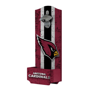 Arizona Cardinals NFL Wooden Bottle Cap Opener Sign