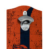 Denver Broncos NFL Wooden Bottle Cap Opener Sign