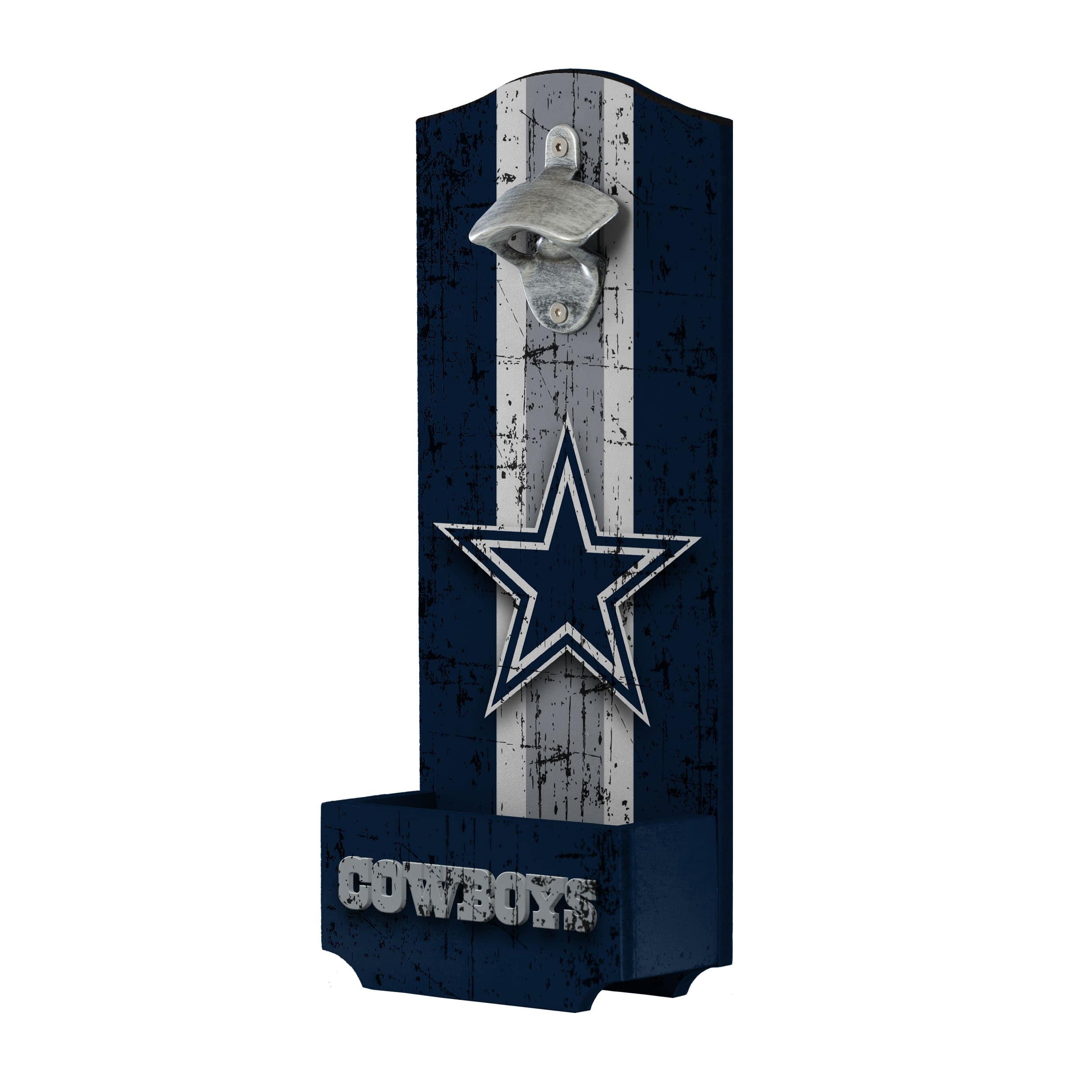 Dallas Cowboys NFL Wooden Plaque Featuring Team Colors, Logos And