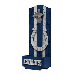 Indianapolis Colts NFL Wooden Bottle Cap Opener Sign