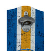 Los Angeles Chargers NFL Wooden Bottle Cap Opener Sign