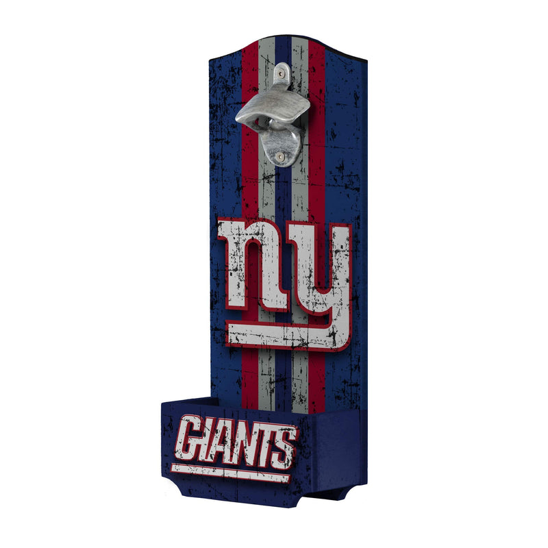 New York Giants NFL Wooden Bottle Cap Opener Sign