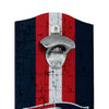 New England Patriots NFL Wooden Bottle Cap Opener Sign