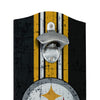 Pittsburgh Steelers NFL Wooden Bottle Cap Opener Sign