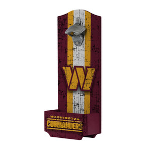 Washington Commanders NFL Wooden Bottle Cap Opener Sign