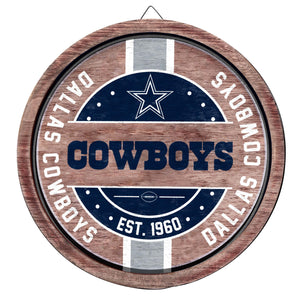 Dallas Cowboys NFL Wooden Barrel Sign