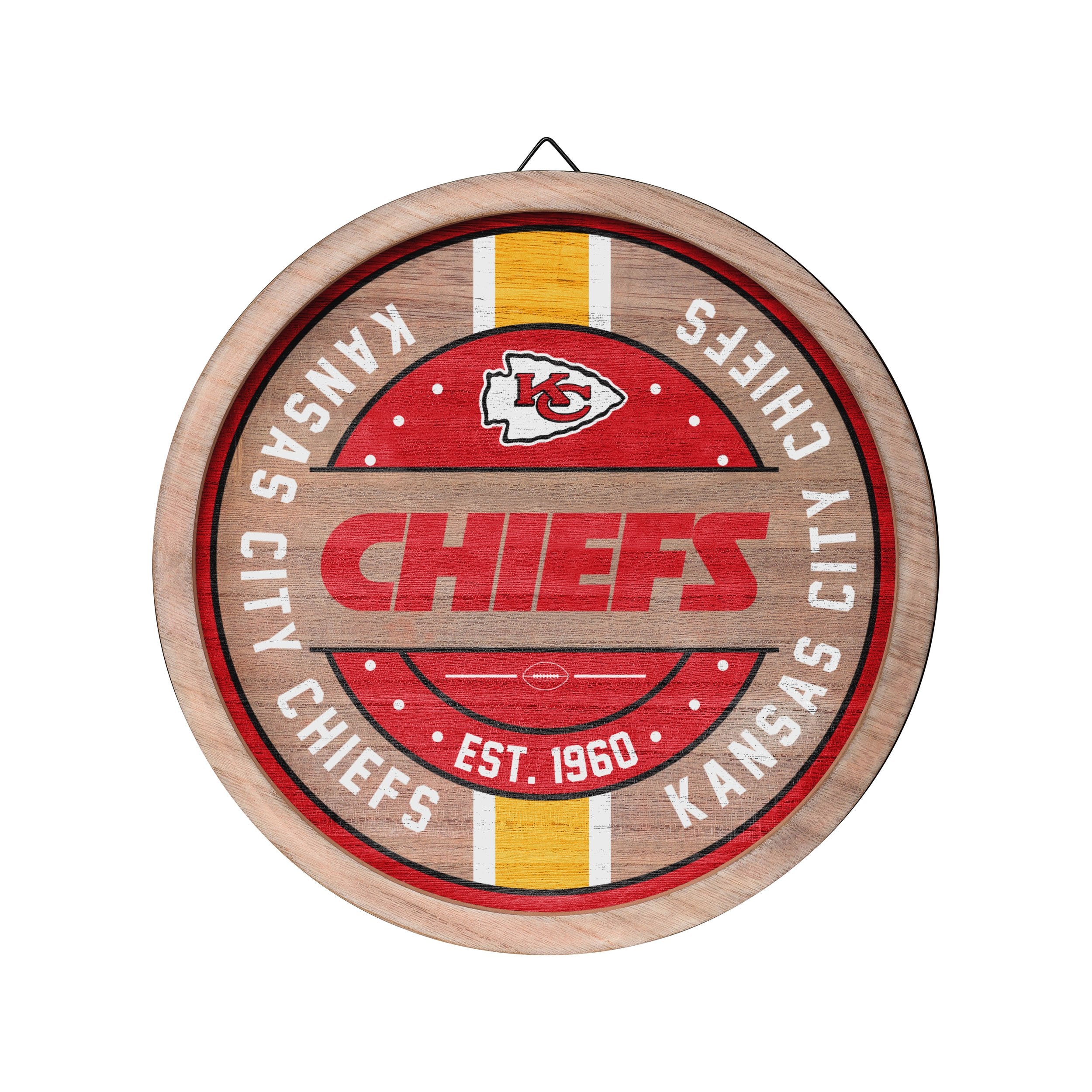 Officially Licensed NFL Kansas City Chiefs Distressed State w/ Logo