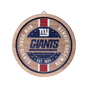 New York Giants NFL Wooden Barrel Sign