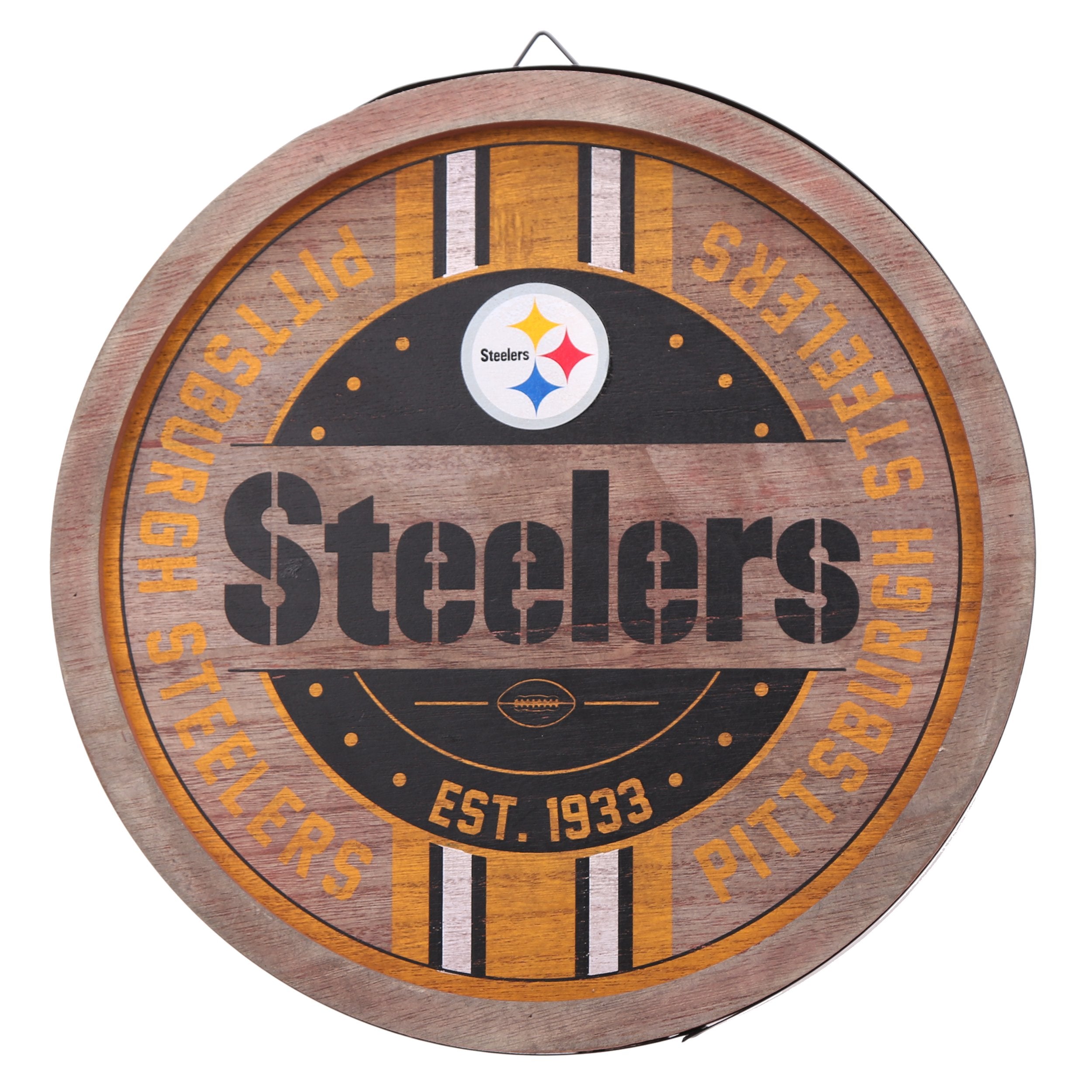 Pittsburgh Steelers Established 1933 Wood Sign