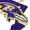 Baltimore Ravens NFL Wood State Sign