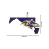 Baltimore Ravens NFL Wood State Sign