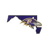 Baltimore Ravens NFL Wood State Sign