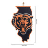 Chicago Bears NFL Wood State Sign